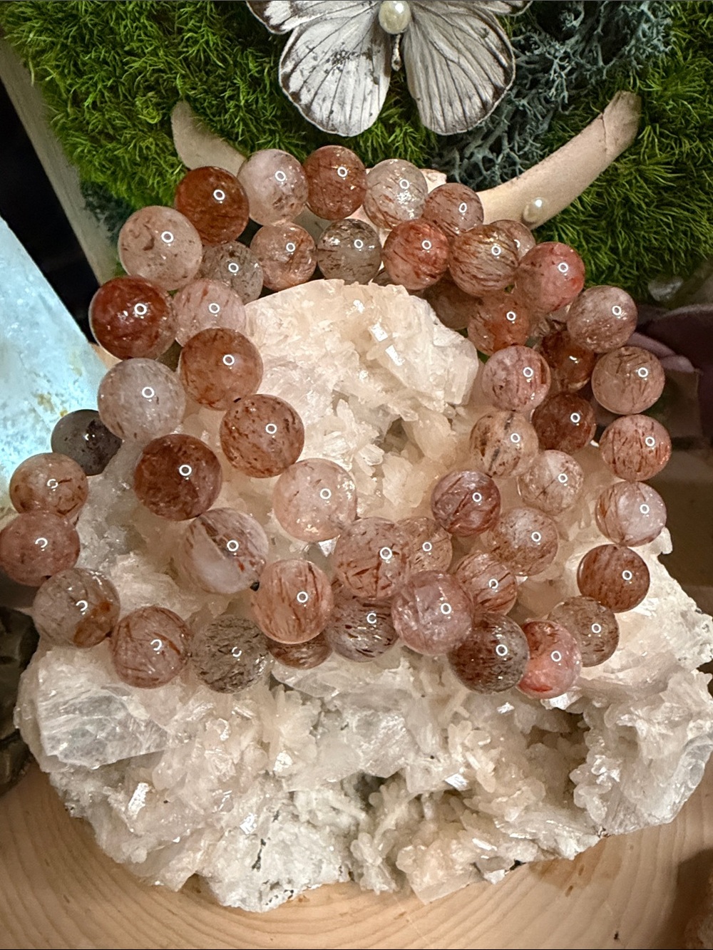 Rutilated Quartz Bracelet Apr. 10 mm